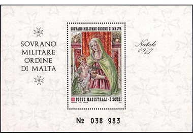 SMOM 1977 Natale BF MNH**