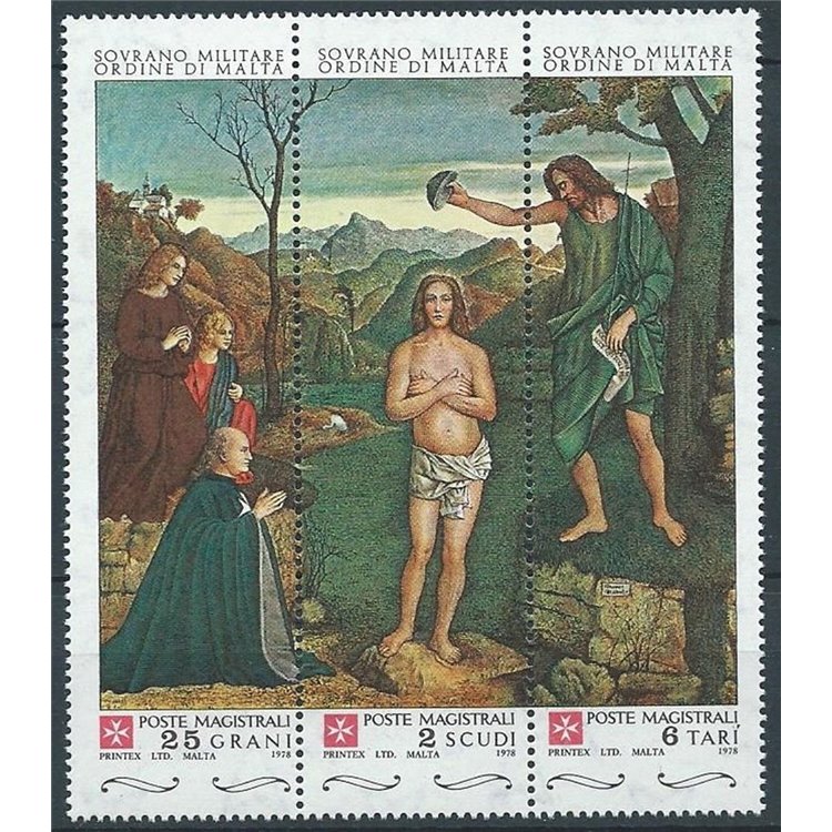 SMOM 1978 San Giovanni Battista 3v MNH**