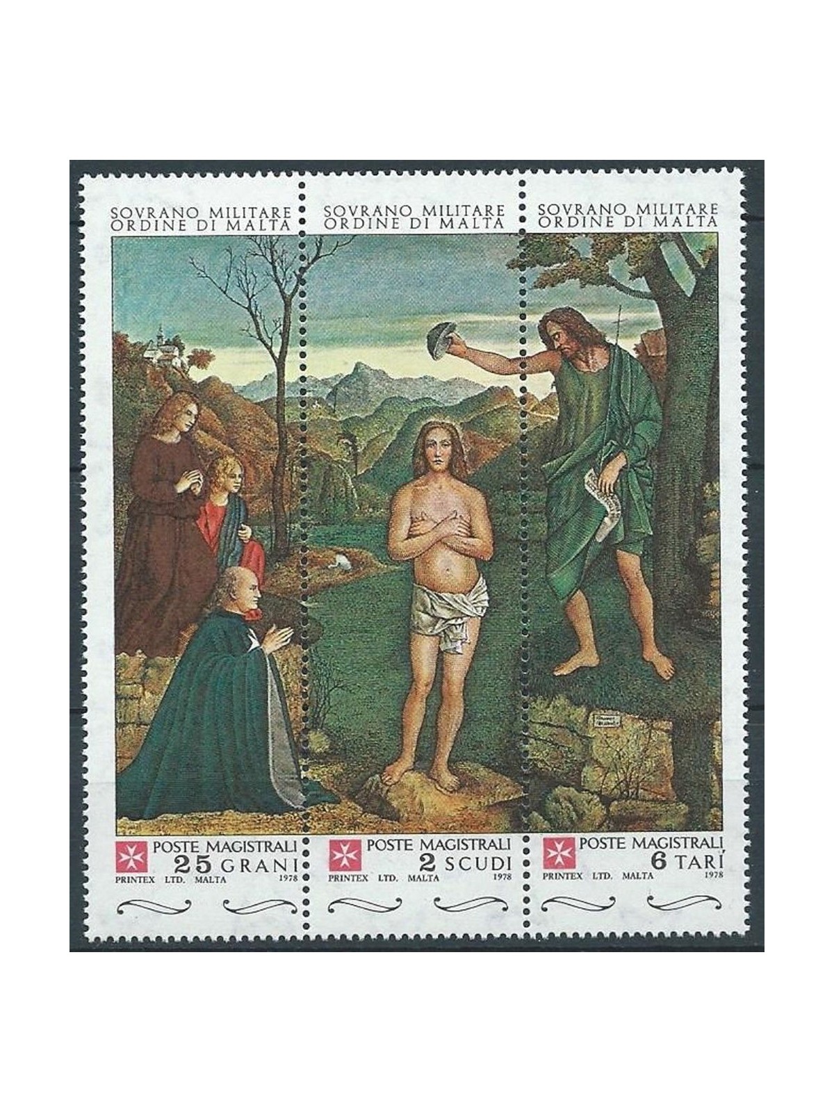 SMOM 1978 San Giovanni Battista 3v MNH**