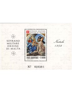 SMOM 1978 Christmas s/s MNH**