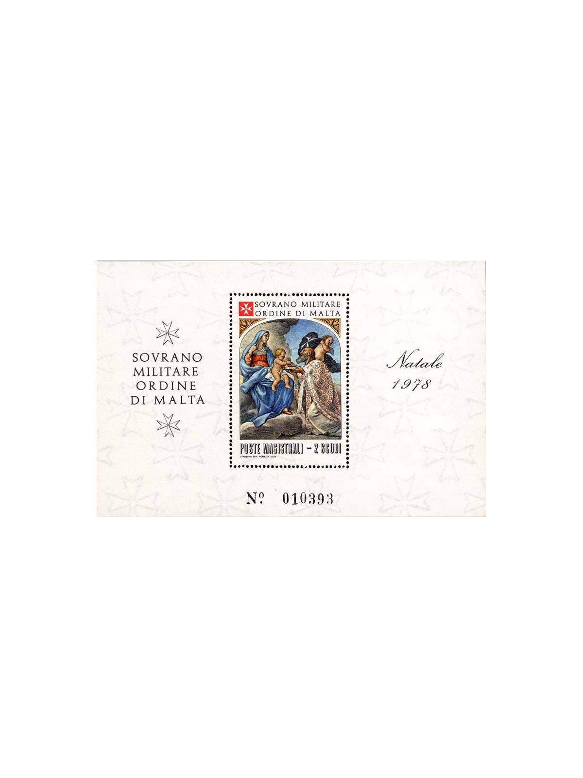 SMOM 1978 Natale BF MNH**