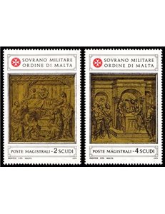 SMOM 1979 Battistero del Duomo di Siena 1ª serie 2v MNH**