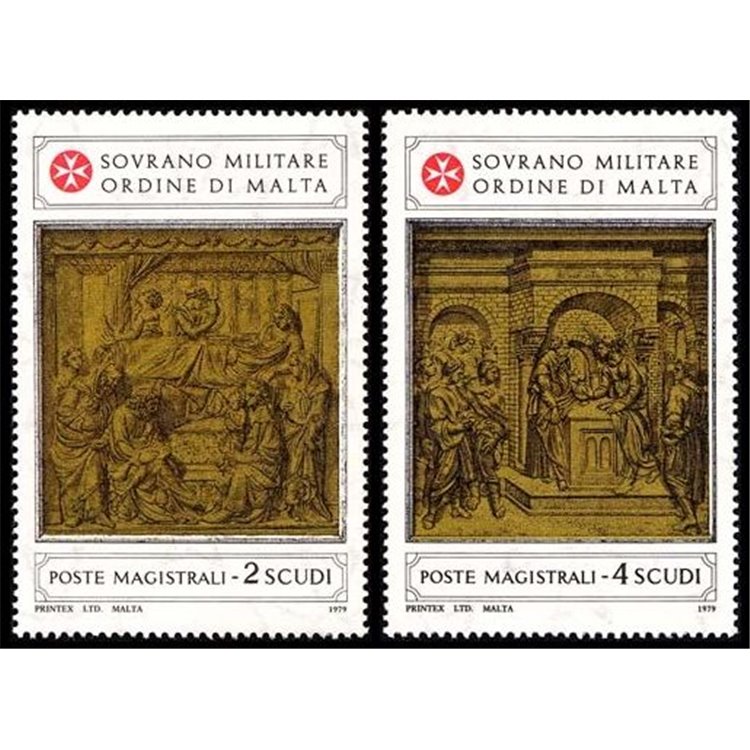 SMOM 1979 Baptistery of the Cathedral of Siena 1st series 2v MNH**