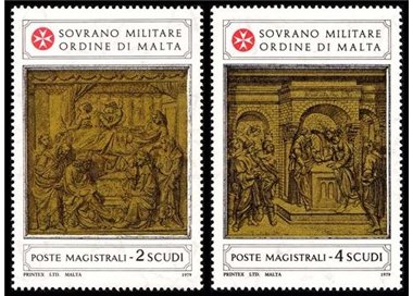 SMOM 1979 Baptistery of the Cathedral of Siena 1st series 2v MNH**