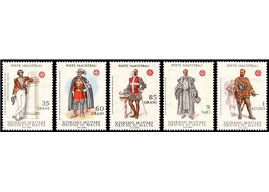 SMOM 1979 Ancient uniforms 3rd series 5v MNH**