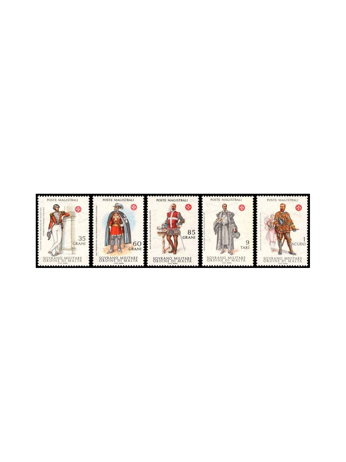 SMOM 1979 Antiche uniformi 3ª serie 5v MNH**