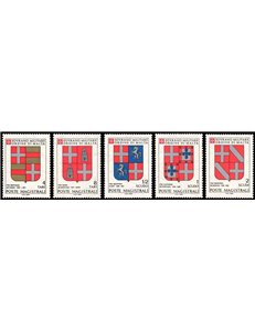 SMOM 1980 Coats of Arms of the Grand Masters 3rd series 5v MNH**