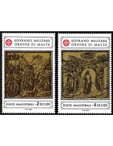 SMOM 1980 Battistero del Duomo di Siena 2ª serie 2v MNH**