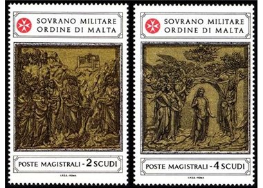SMOM 1980 Baptistery of the Cathedral of Siena 2nd series 2v MNH**