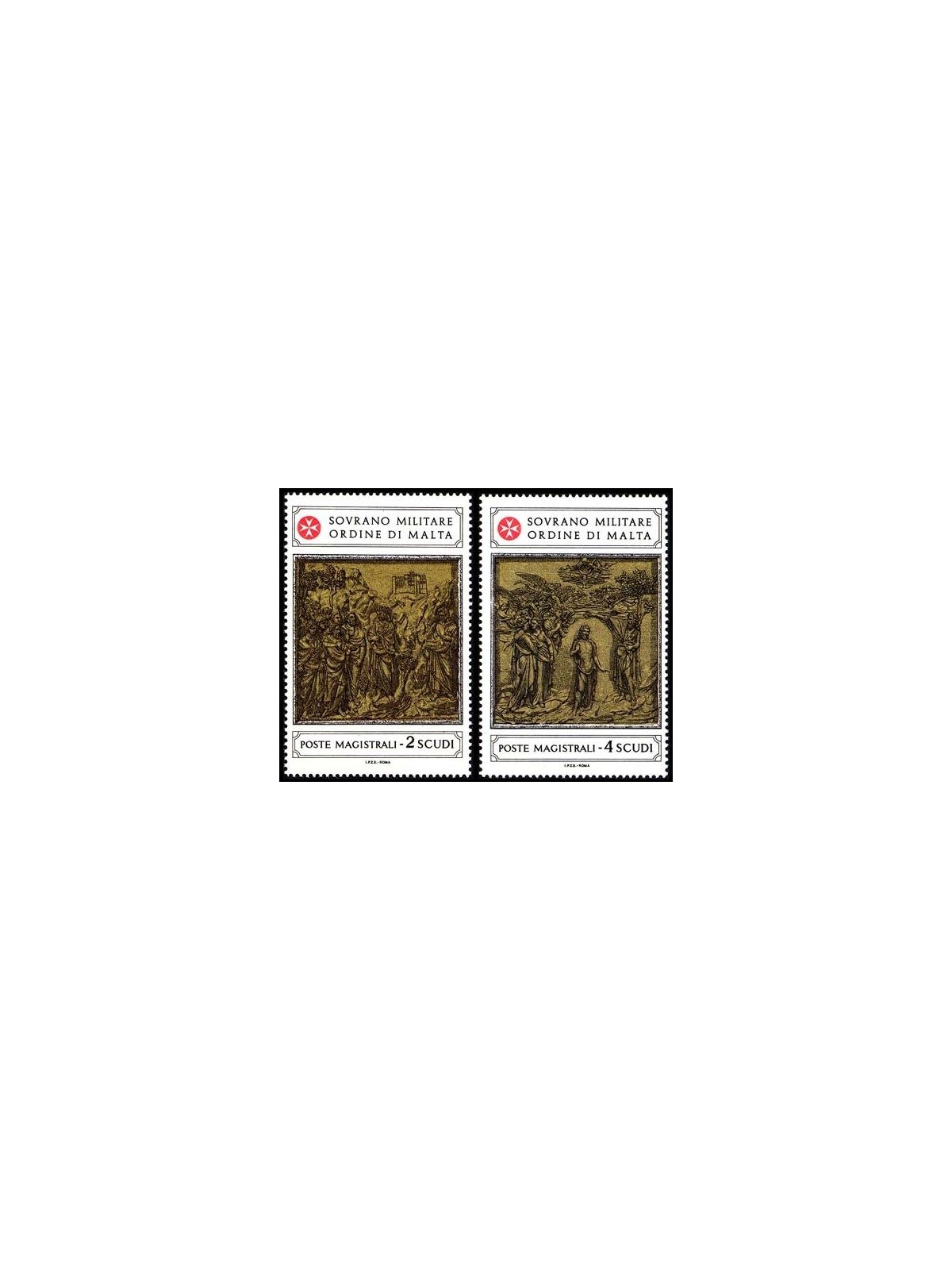 SMOM 1980 Baptistery of the Cathedral of Siena 2nd series 2v MNH**