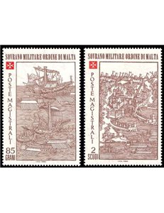 SMOM 1980 Siege of Rhodes 1st series 2v MNH**