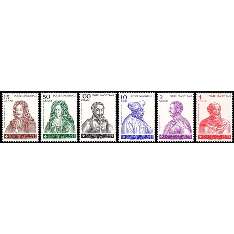 SMOM 1981 Grandi Maestri 4ª serie 6v MNH**
