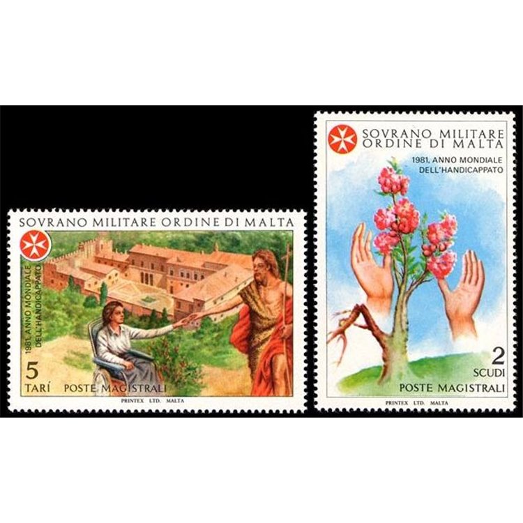 SMOM 1981 Anno mondiale dell'handicappato 2v MNH**
