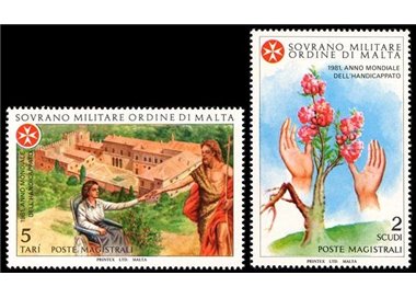 SMOM 1981 World Year of the Handicapped 2v MNH**