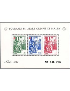 SMOM 1981 Natale BF MNH**
