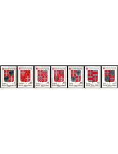 SMOM 1982 Coats of Arms of the Grand Masters 4th series 7v MNH**