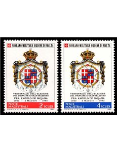 SMOM 1982 Angelo De Mojana 2v MNH**