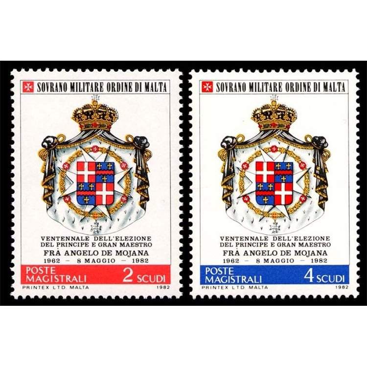 SMOM 1982 Angelo De Mojana 2v MNH**