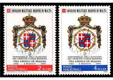 SMOM 1982 Angelo De Mojana 2v MNH**