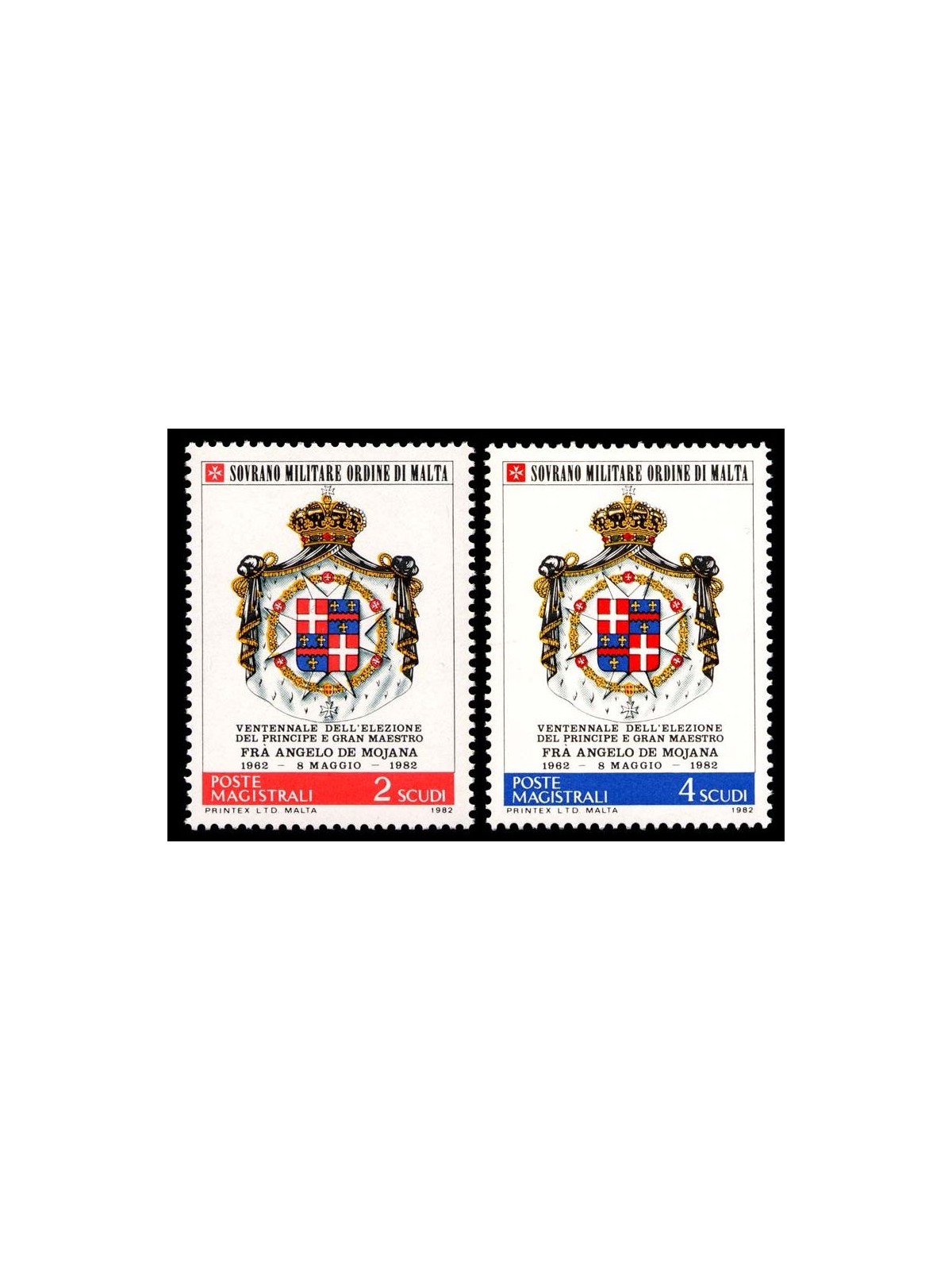 SMOM 1982 Angelo De Mojana 2v MNH**