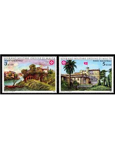 SMOM 1982 Aventine yesterday and today 2v MNH**