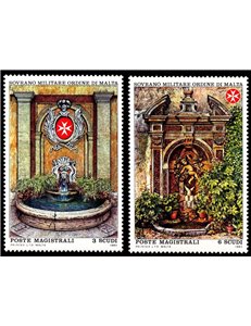 SMOM 1983 Antiche fontane 2v MNH**
