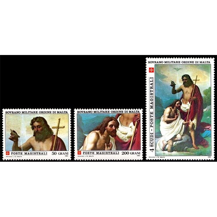 SMOM 1983 San Giovanni Battista 3v MNH**
