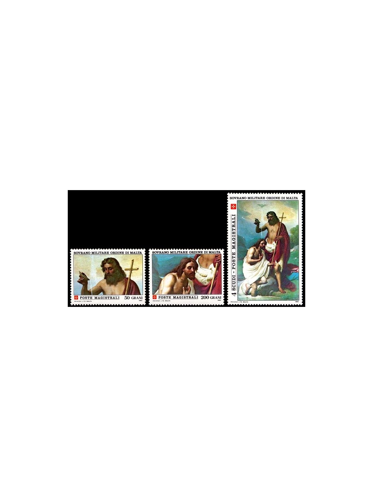 SMOM 1983 San Giovanni Battista 3v MNH**