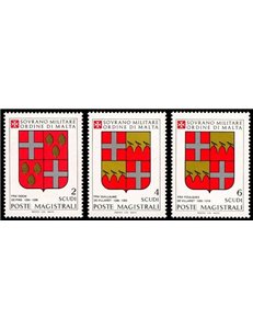 SMOM 1983 Coats of Arms of the Grand Masters 5th series 3v MNH**