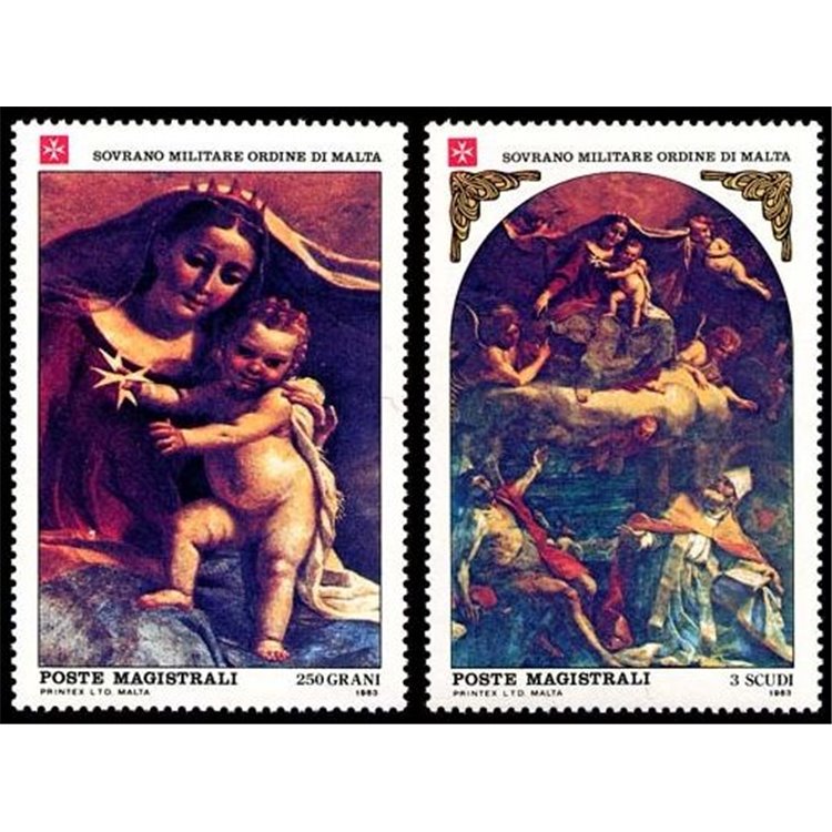 SMOM 1983 Christmas 2v MNH**