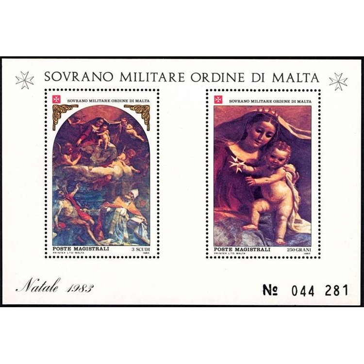 SMOM 1983 Natale BF MNH**