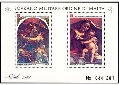 SMOM 1983 Christmas s/s MNH**