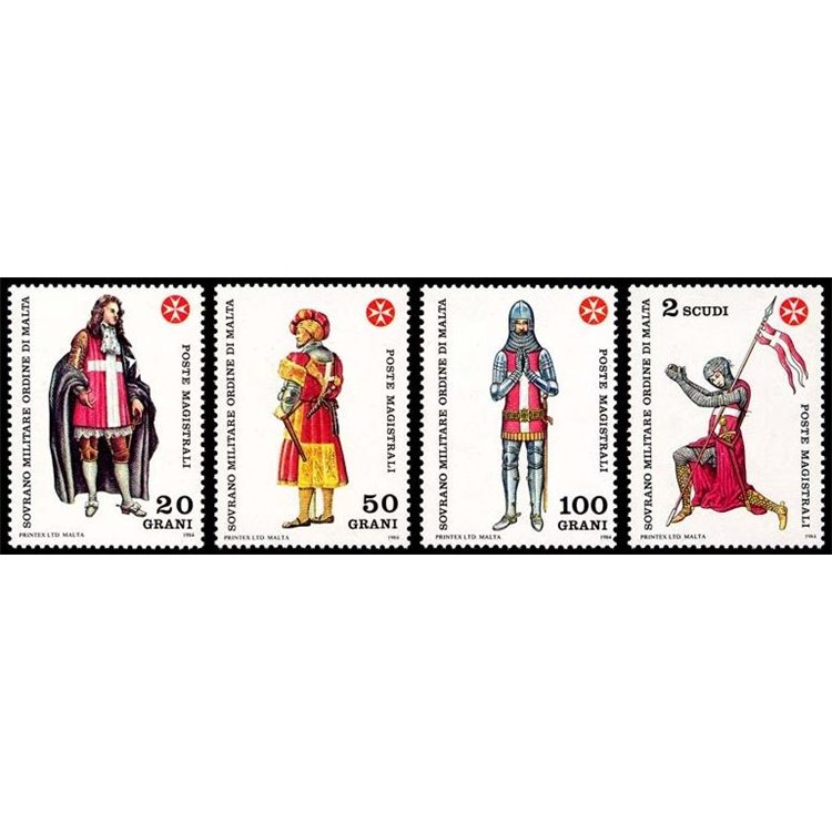 SMOM 1984 Ancient uniforms, 4th series 4v MNH**