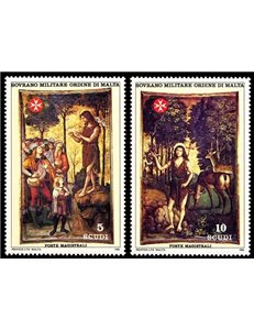SMOM 1984 San Giovanni Battista 2v MNH**