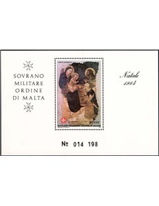 SMOM 1984 Natale BF MNH**
