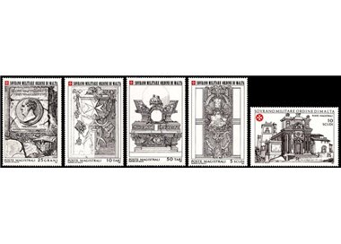 SMOM 1985 Giovanni Battista Piranesi 5v MNH**