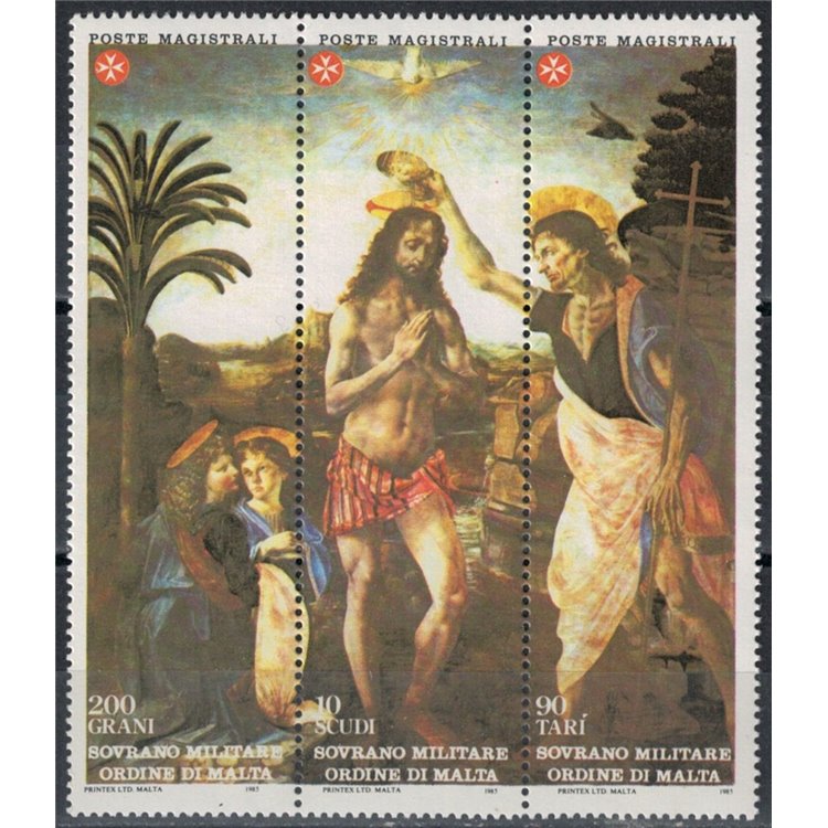 SMOM 1985 San Giovanni Battista 3v MNH**