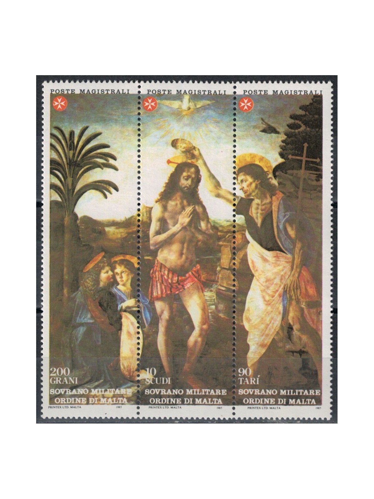 SMOM 1985 San Giovanni Battista 3v MNH**