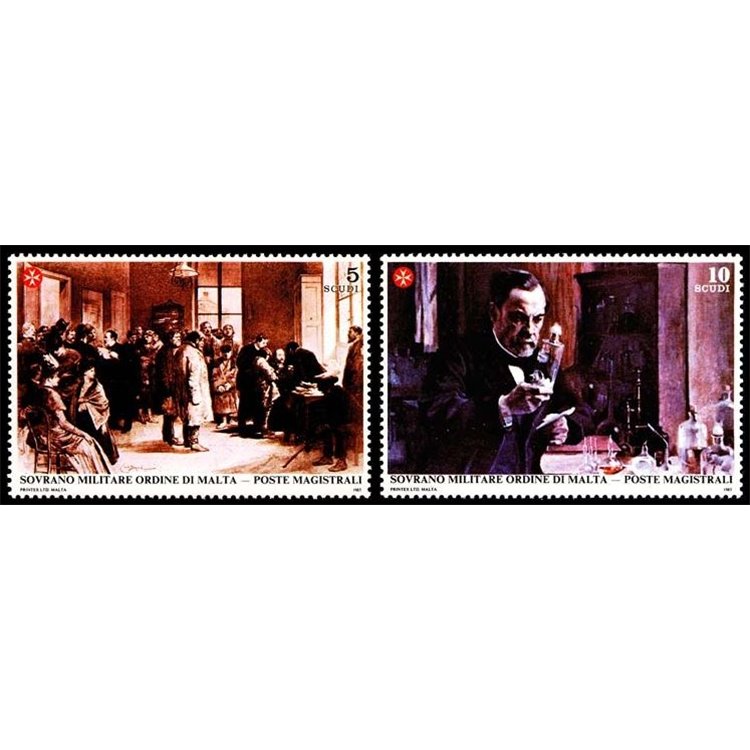 SMOM 1985 Rabies Vaccination 2v MNH**