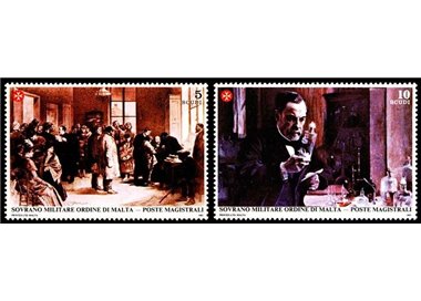 SMOM 1985 Vaccinazione contro la rabbia 2v MNH**