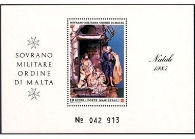 SMOM 1985 Natale BF MNH**