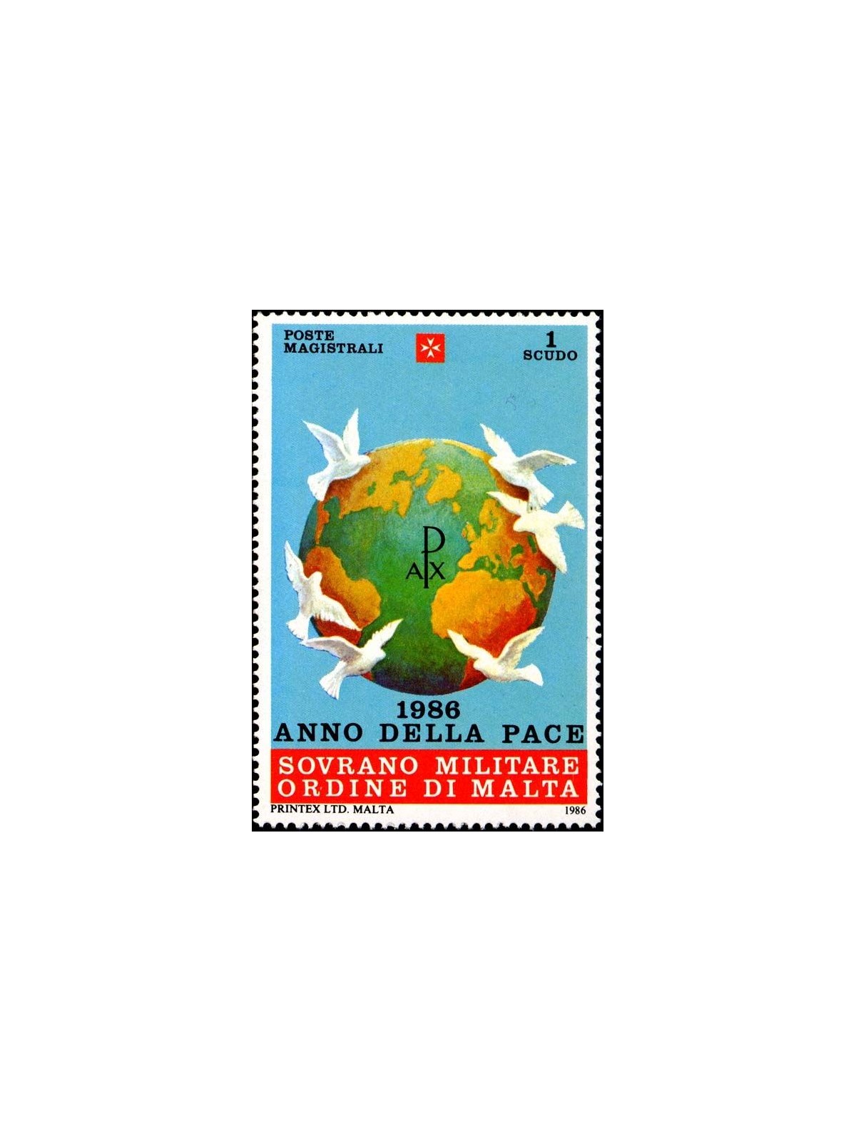 SMOM 1986 International Year of Peace MNH**