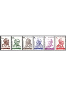SMOM 1987 Grandi Maestri 6ª serie 6v MNH**