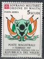 SMOM 1987 Convenzione postale con Niger, posta aerea MNH**