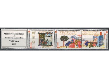SMOM 1987 Melitensi Memoirs 3v MNH**