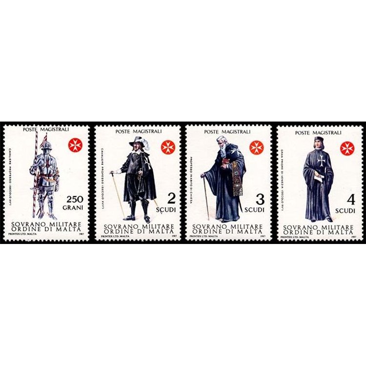 SMOM 1987 Ancient uniforms, 5th series 4v MNH**