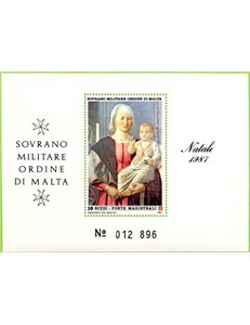 SMOM 1987 Natale BF MNH**