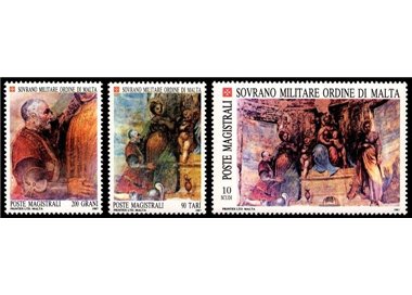 SMOM 1987 Vestigia Storico Artistiche, 1ª serie 3v MNH**