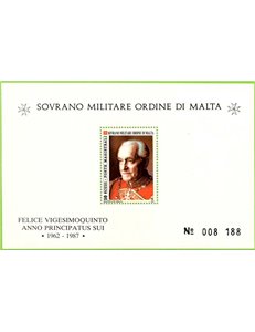 SMOM 1987 Angelo De Mojana s/s MNH**
