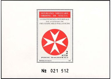SMOM 1988 Lieutenancy, Giancarlo Pallavicini s/s MNH**